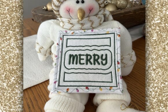 3D MERRY Text and Quilting: A Holiday Design Review