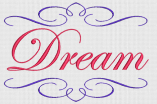 Dream: An Edwardian Script for Holiday Embroidery