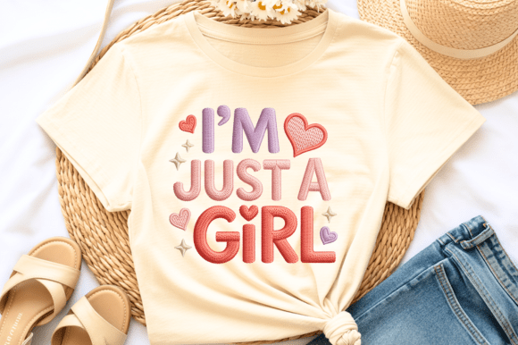 I’m Just a Girl PNG Puffy Embroidery Review
