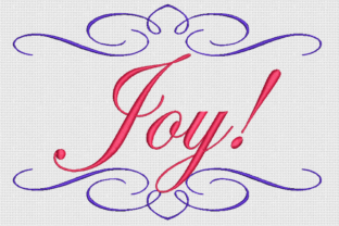 Joy: Edwardian Script Embroidery for Etsy Sellers