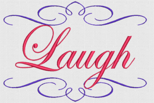 Laugh: Edwardian Script for Business Merch
