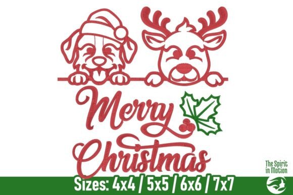 Merry Christmas Santa and Dog Outline Review