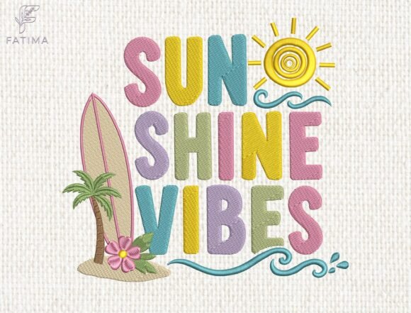 Sunshine Vibes Embroidery Design Review