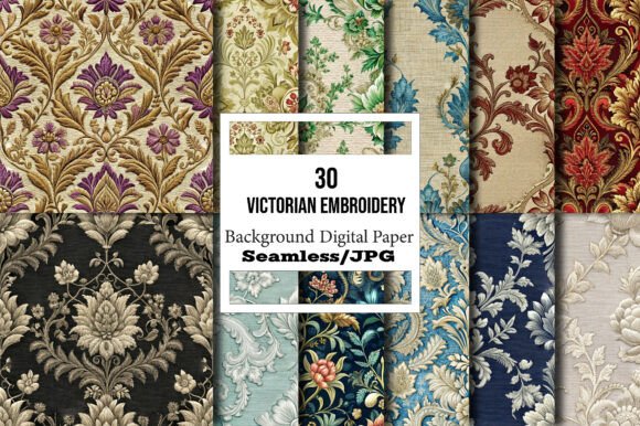 Victorian Embroidery Backgrounds Review